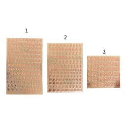 5 Sheets Letter Sticker Alphabet Sticker Self Adhesive Copper Letter Stickers