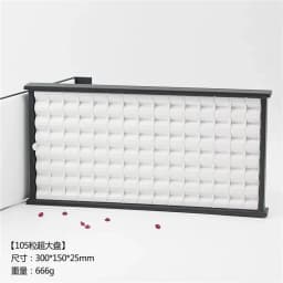 Wholesale large multi-digit gem storage box diamond display box V Groove colorful gems Box PortableGem Display Tray with Lid