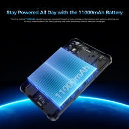 Oukitel RT3 Plus Rugged Tablet PC 11000mAh Battery 4GB+128GB 8" HD IPS Screen 16MP Camera 4G Android 15