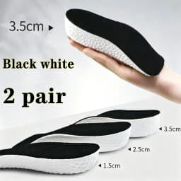 Memory Foam Height Increase Insoles for Men Women Shoes Flat Feet Arch Support Orthopedic Insoles Sneakers Heel Lift Shoe Pads