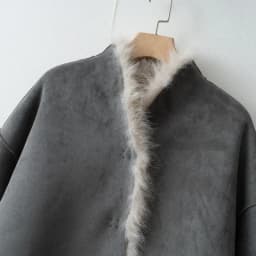 Women two side wear Fur Coat Single‑Breasted Warm Fluffy Plush Jacket Elegant Autumn Winter Outerwear