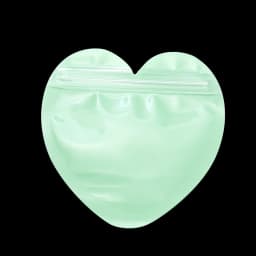 10Pcs Iridescent Zip Lock Bag Transparent Heart Plastic Seal Bags for Jewelry Display Necklace Earrings Bracelet Packaging