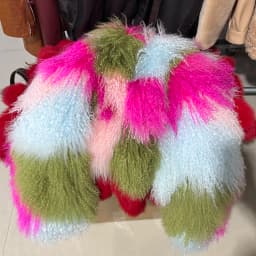 YOLOAgain 2025 Winter Elegant Real Mongolia Sheep Fur Jacket Women Short Fur Coat Female Outerwear