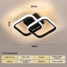Nordic Modern Minimalist Corridor LED Ceiling Light Home Lighting Decor Corridor Balcony Entrance Lighting Lamps for Living Room
