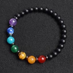 7 Chakra Bracelet Natural Gem Stone Beads Bangle Women Crystal Healing Anxiety Jewellery Mandala Yoga Meditation Bracelets Gift