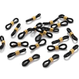 50Pcs Eyeglasses Ear Hook Connector Spectacles Chain Glasses Retainer Ends Rope Cord Holder Strap Retainer End Loop Findings