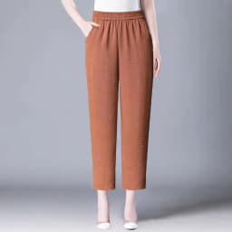 Ice Silk Cotton Linen Harem Pants Women's Summer Thin High Waist ular Carrot Casual Dad Pants 2025 Color Women's Pants