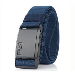 KOLBER Magnetic Elastic Belt for Men Quick Release Silver Buckle Casual belt Male Adjustable Stretch Waistband Hiking Girdle