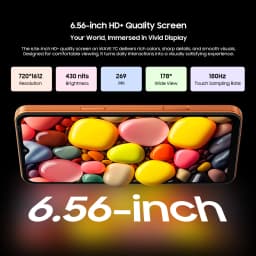 Blackview WAVE 7C Smartphone, 4GB RAM+12GB Virtual RAM 64GB ROM, 6.56" HD+ Display, 5000mAh Big Battery, Android 16, Doke AI 2.0, 1080P Video Recording, Free TPU Protective Case