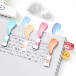 100pcs color palette series Ins message sticky notes reading tags index stickers reading enthusiasts school office supplies