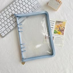 A5 A6 Zipper Binder Photo Card Collection Book Postcard Organizer Diary Notebook School Stationery