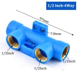 1/2" Female Thread Splitter Water Pipe Distributor 4/5/6Way Splitter, Water Tank Drain Switch Automotive Sprinkler Accessories