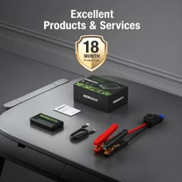 YESPER 1500A Jump Starter ARMOR Mini 12V Car Battery Emergency Boosters 12000mAh Power Bank for Car Motorcycle SUV Truck 7/5.5L
