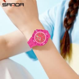 SANDA 6386 Student Quartz Watch 50m Waterproof Luminous Durable Sports Watch for Men and Women Simple and Elegant