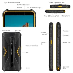 Ulefone Armor X12,Android 13,Up to 6ГБ(3ГБ+3ГБ)RAM,32ГБ ROM,4860mAh,13MP , 5.45", 4G NFC,Global Version