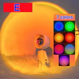 VnnZzo Sunset Lamp LED Rainbow Neon Night Light Projector Photography Wall Atmosphere Lighting for Bedroom Home Room Decor Gift