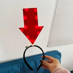 Unique Arrow Light Headband Funny Question Mark Hair Band Christmas Favors Girl Headgear Holiday Hair Hoop Costume Headpiece