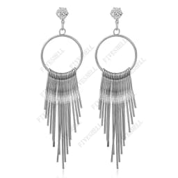 1920s Art Deco Antique Vintage Flapper Style Jet Black Rhinestone Extra Long Dangle Earrings Pearl Earrings Jewelry for Women
