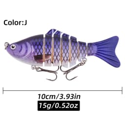 1 PCS Wobblers Fishing Lures Artificial Multi Jointed Sections Artificial Hard Bait Trolling Pike Carp Fishing Tools