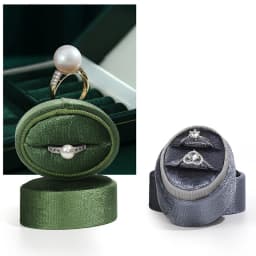 Single Velvet Ring Box Cute Oval Shaped Display Jewelry Box For Wedding Ceremony Ring Box Packaging Gift Packaging Accessories