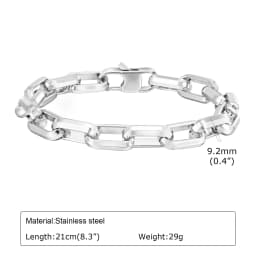 Never fade stainless steel link chain bracelet