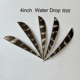 50 Pcs RW Natural Turkey Archery Arrow Feathers Shield 3/4/5 Inch Arrow Fletching Vanes For Bow Arrow DIY Fletches Feather