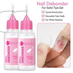 UR SUGAR 15ml Remover For Solid Tips Gel False Nail Tips Solid Adhesives Gel Remover Press On Nails Gel Fake Tips Remover Tools