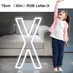 76cm Large Light up Letter Sign 26 Alphabet Stand up Lighting for Wedding Birthday Party Home Bar Decor