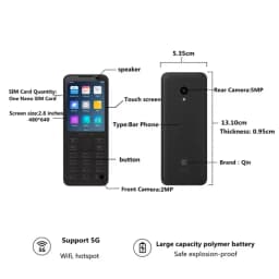 Qin F21 Pro 4G Touch Screen Smartphone Android11 3GB+32GB BT5.0 MTK6761 2120mAh Support Google Global Version Mobile Phone
