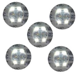 10/5PCS LED Coaster 3 Modes with Battery Powered Wine Glass Mat Cup Pad Sticker Bottle Drinking Club Bar Party Decor Night Light