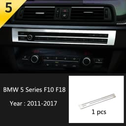 Car Styling Console Multimedia AC CD Panel Decoration Frame Cover Trim Strip Sticker For BMW 5 Series F10 F11 F18 Accessories