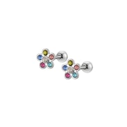EVISPOL 2-12pcs 316L Stainless Steel Screw Back Stud Earrings Butterfly Heart Flower Cartilage Dath Earrings Piercing Jewelry