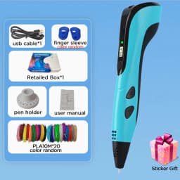 New 3D Pen 3D Printing Pen for Children 1.75mm PLA Filament DIY Drawing Birthday Christmas Gifts for Kids