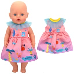 43cm Baby Doll Clothes Animal Romper 17 inch Dolls Clothes Children Xmas Gift Toys Wears