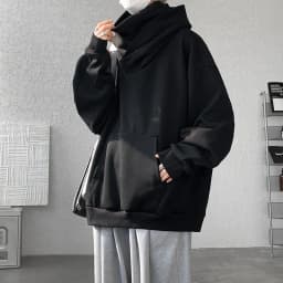 M-XXXXXXXXL Plus Size Mens Pullover Hoodie Plain Color Hooded Long Sleeve Sweatshirt with Poackets Top Hoody Jumpers 8XL 7XL 6XL
