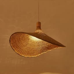 Modern Creative Straw Hat Chandelier Chinese Style Handmade Woven Bamboo Lamp Bamboo Chandelier Tea Room Rattan Hand-woven Lamps