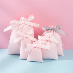 50Pcs Jewelry Thick Velvet Drawstring Bag Ribbon Bowknot Pouch Cosmetic Keychain Watch Bracelet Wedding Candy Sunglasses Storage