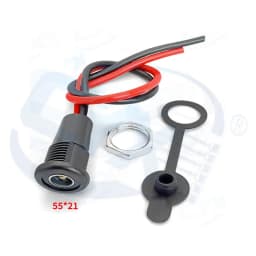 1-5 Waterproof DC5525 Power Sockets, DIY Audio Computer Installation 55 * 21 Charging Interface CCTV with Power Extension Cable