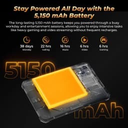 Oukitel RT3 Pro Rugged Tablet PC 4GB+128GB 8" HD IPS Screen 5150mAh Battery 16MP Camera Android 14 Support Dual SIM 4G