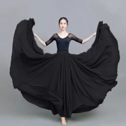 Women Assorted Gauze Skirt Large Swing Ballet Practice Clothes 720 Degree Chiffon Skirt Gypsy Long Skirts Women Dancer Wear 2551
