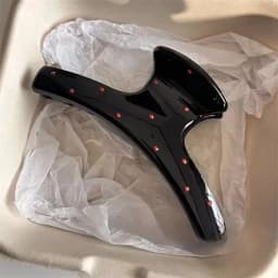 1/2pcs Vintage Elegant Polka Dot Red Bow Hair Clip Shark Claw Clamp Hairpin Barrette Korean Hair Headwear Accessories for Women