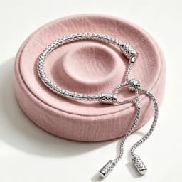 2026 New 925 Silver Women's Logo Heart Shaped Snake Chain Tennis Adjustable Bracelet Display Tool DIY Exquisite Charm Jewelry