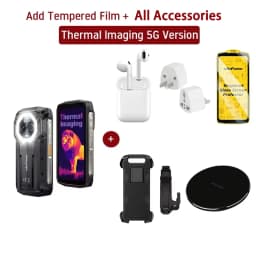 Ulefone Armor Mini 20T Pro Rugged Phone 8GB+256GB 4.7" Display 6200mAh MediaTek Dimensity 6300 Android 14 33W 5G Smartphone