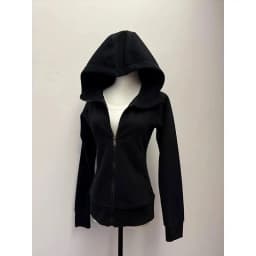 New Korean Fashion Solid Slim Coat Woman Long Sleeve Autumn Retro Design Hooded Sweatshirts Female Casual Sports Warm Outfits
