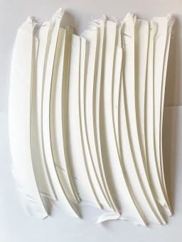 LW 50 Pcs Full Length (7-10 inch) Archery Fletches Natural Tureky Feathers Hunting Arrow Fletching for Bow DIY Accessories