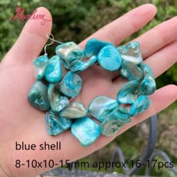 Natural Shell Coin Freefrom Stone Beads Loose DIY Strand 15 Inch For Necklace Bracelet Earring Jewelry Making