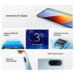 Global Version NEW Xiaomi Redmi A7 Pro Smartphone Xiaomi HyperOS 3 Powerful Octa-Core 6.9' LCD 120Hz 6000mAh 15W Fast Charging