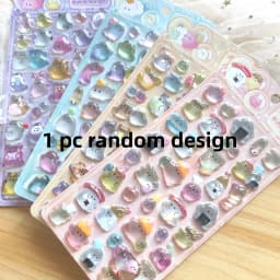 1 pc/4 pcs Japanese Style Ghost 3D Relief Stickers Scrapbooking Diy Journal Cute Stationery School Sticker