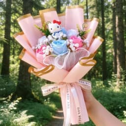Artificial Flowers Creative Sanrio Hellokitty Bouquets Christmas Birthday Valentine Mother's Day Graduation Gifts
