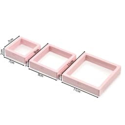 1pc Colorful 3D Floating Display Case Jewelry Storage Box Antioxidant Pe Film Suspension Box Hand String Bracelet Elastic Box